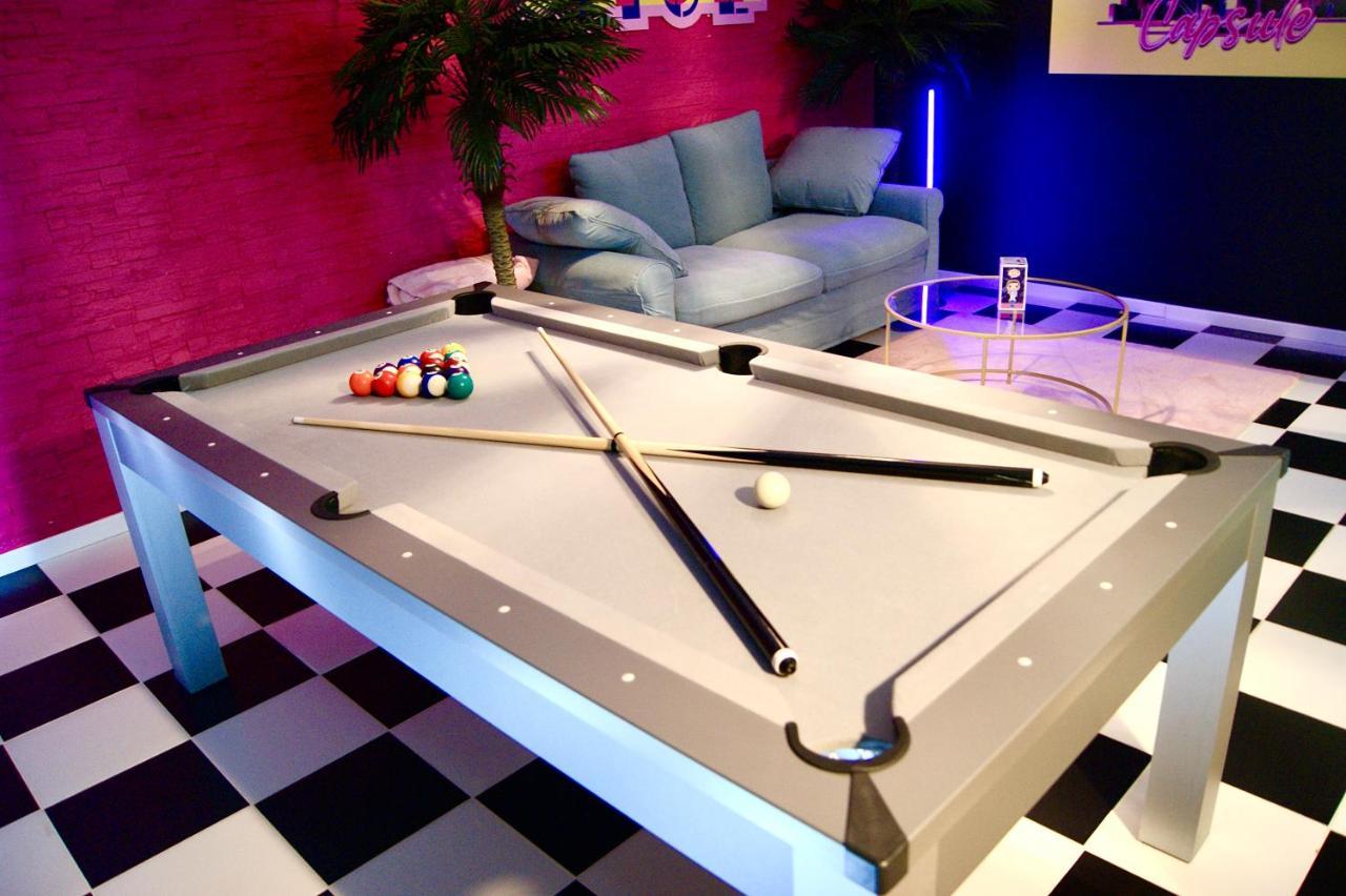 Capsule Miami Vice - Jacuzzi - Billard - Ecran Cinema & Netflix - Ping-Pong - Nintendo & Jeux- Liévin Exterior foto